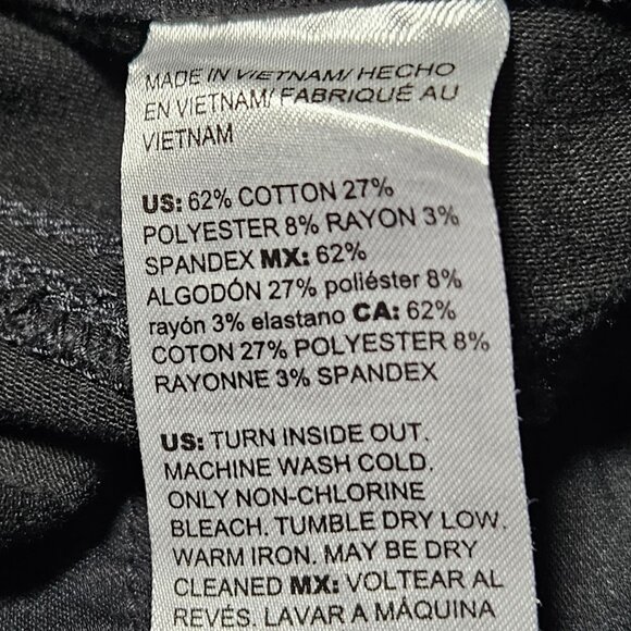 Chicos Jegging Jeans Womens Size 4 Mid Rise Black Denim Pants - Picture 5 of 5